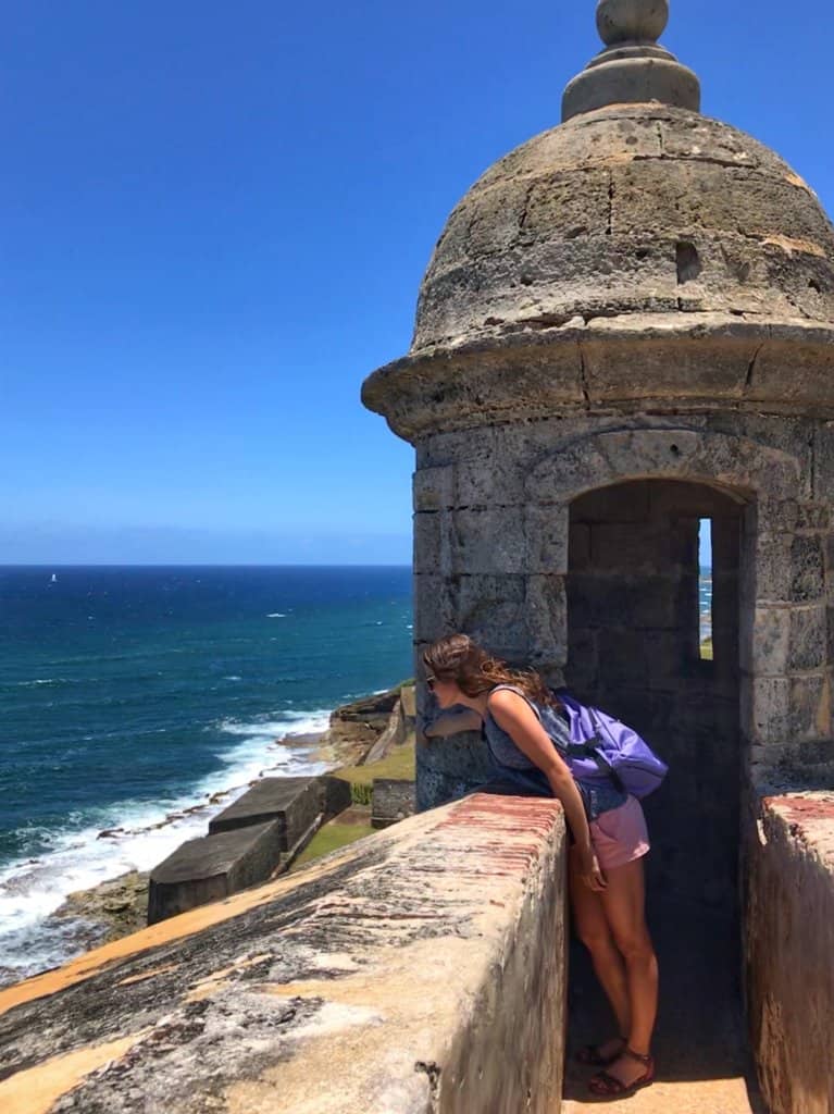 Fort Castillo San Felipe del Morro in Old San Juan Puerto Rico with view of ocean