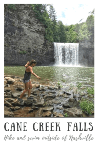 Swim and hike at Cane Creek Falls near Nashville, Tennessee