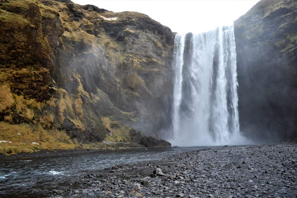 Waterfall in Iceland, be kind to Iceland to keep it beautiful