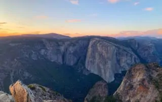 Sunset at Dewey Point in Yosemite National Park