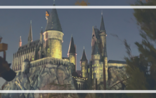 Hogwarts Castle at night