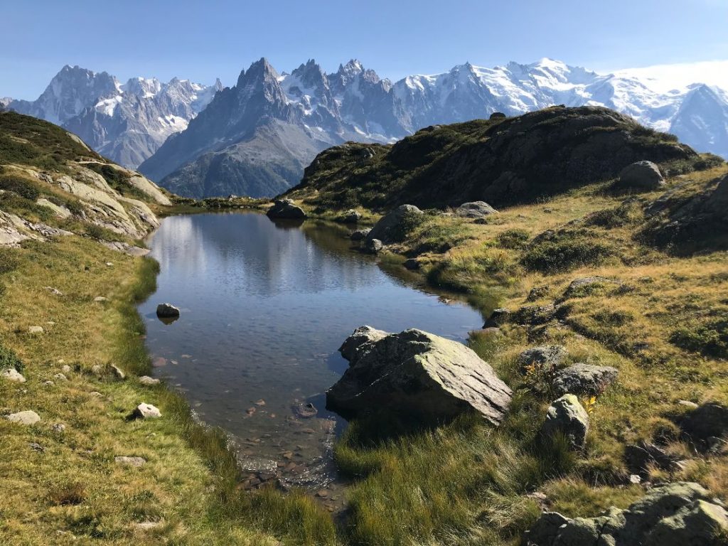 View from the Tour du Mont Blanc trail