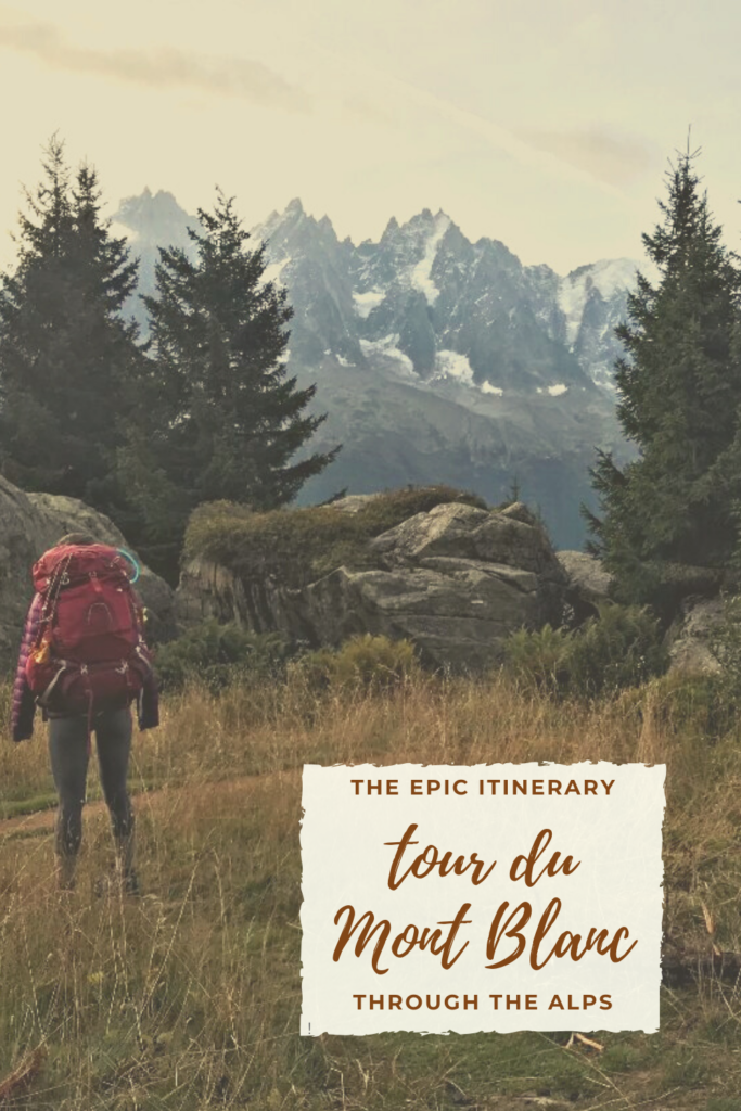 Tour du Mont Blanc Itinerary Pin