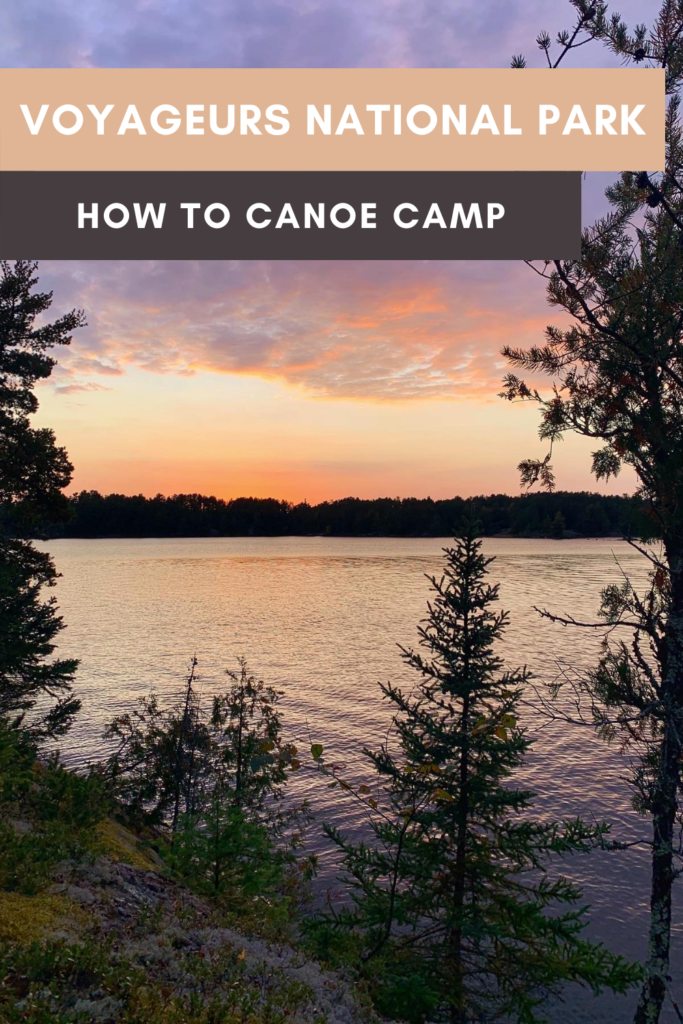 How to Canoe Camp in Voyageurs National Park Pin