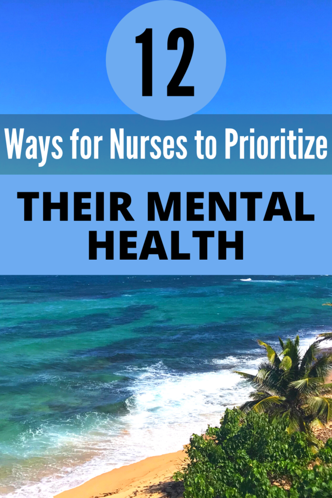 12 self care ideas for nurses pin