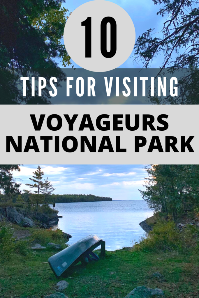 10 tips for visiting voyageurs national park pin