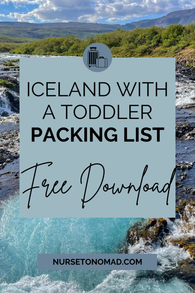 Great Packing List Iceland with a Toddler Pin