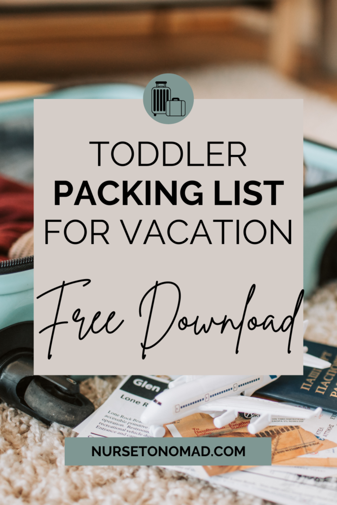 toddler packing list pin