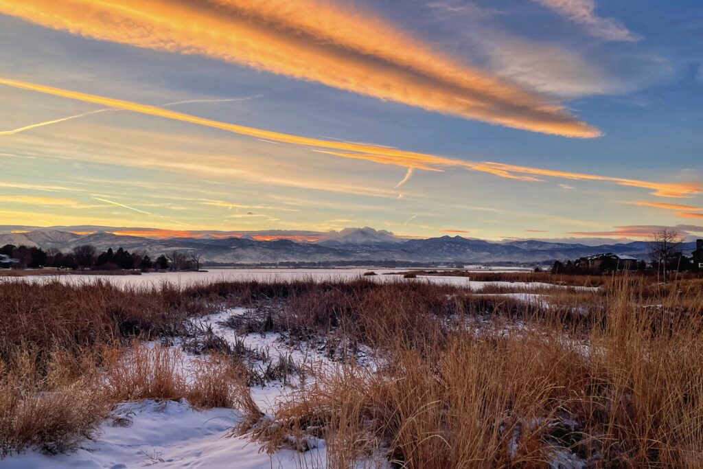 Sunset at McIntosh Lake Longmont, Colorado