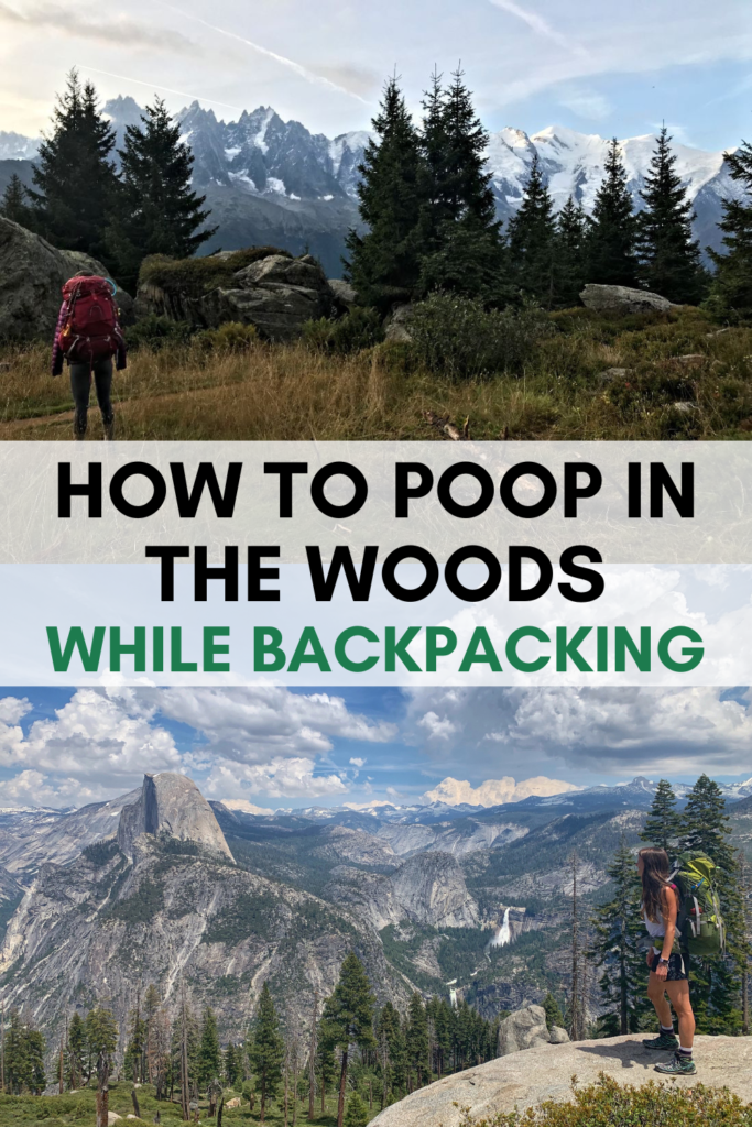 How to poop while backpacking pin