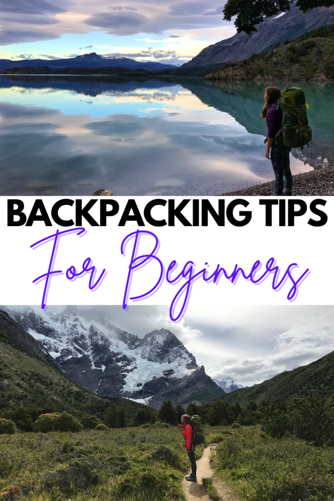 Backpacking Tips for Beginners Pin - first backpacking trip