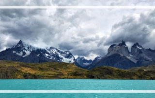 The W Trek Itinerary turquoise water and mountains